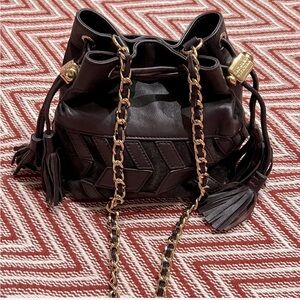 vintage leather hobo bag badgley mischka